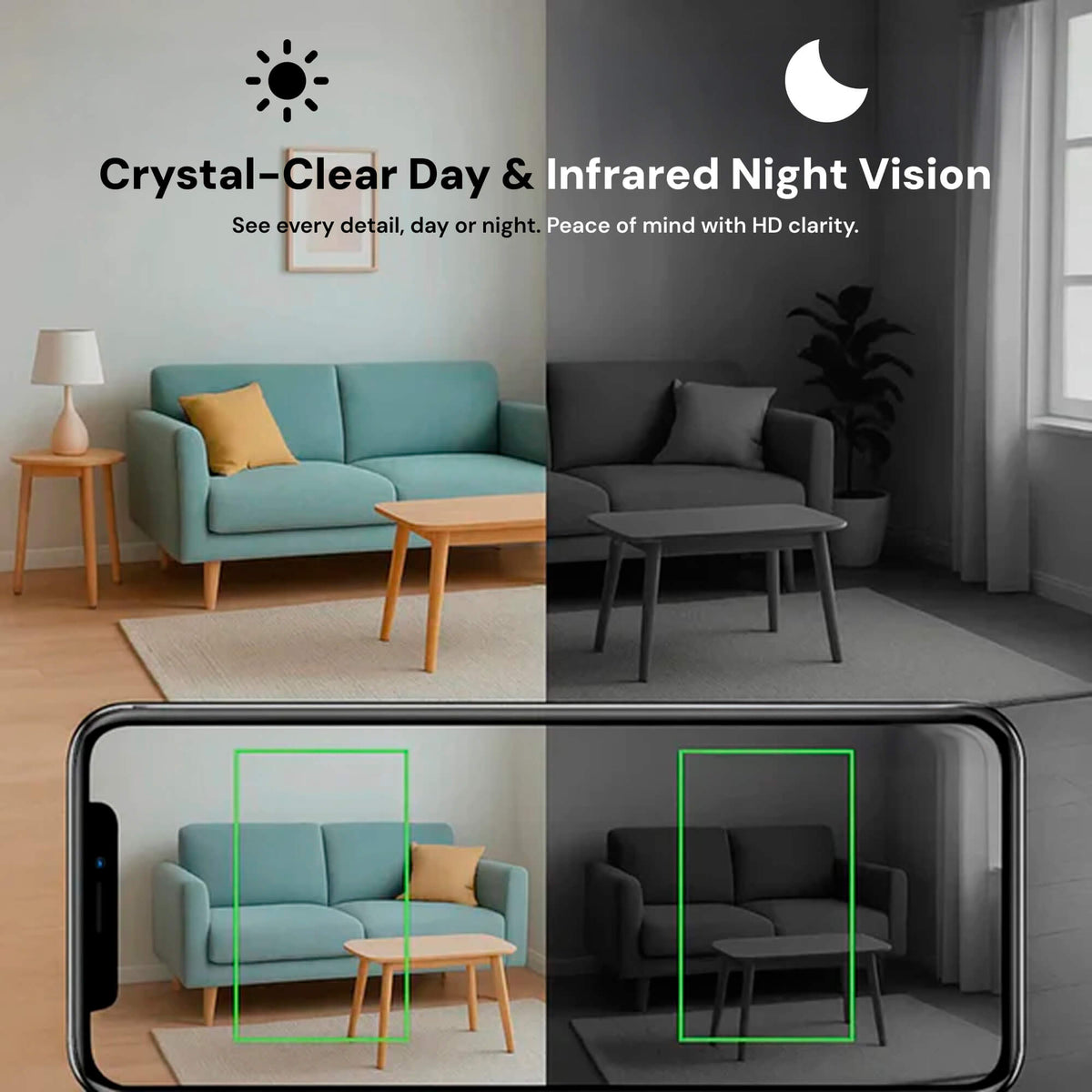 Compacte Bewakingscamera met Audio & Nachtzicht - WiFi & Hotspot