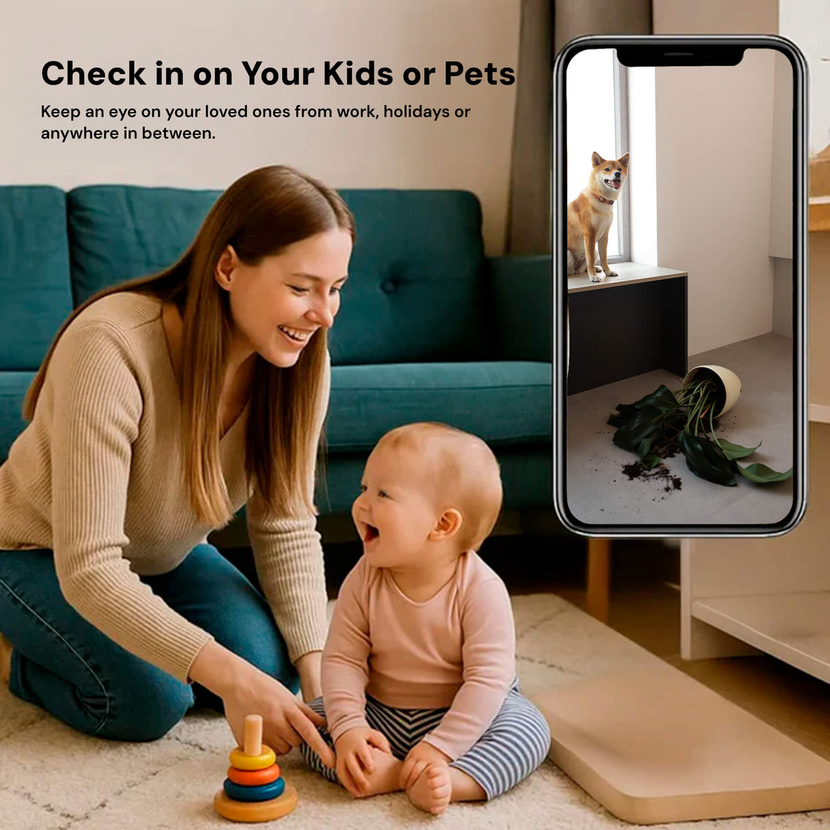 Compacte Bewakingscamera met Audio & Nachtzicht - WiFi & Hotspot