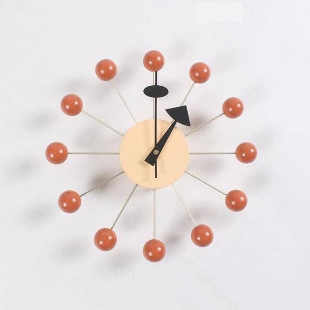 Abstracte 3D-Bal Wandklok - Scandinavisch Minimalistisch Design 32 cm Siliconen Quartz Stille Uurwerk Decoratief Interieur Zwart Grijs