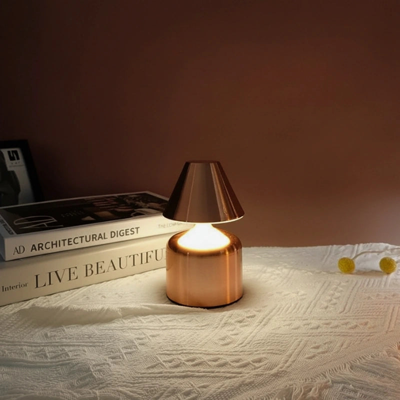 Moderne IJzeren Tafellamp Dimbaar & Oplaadbaar USB LED 5 Vormen