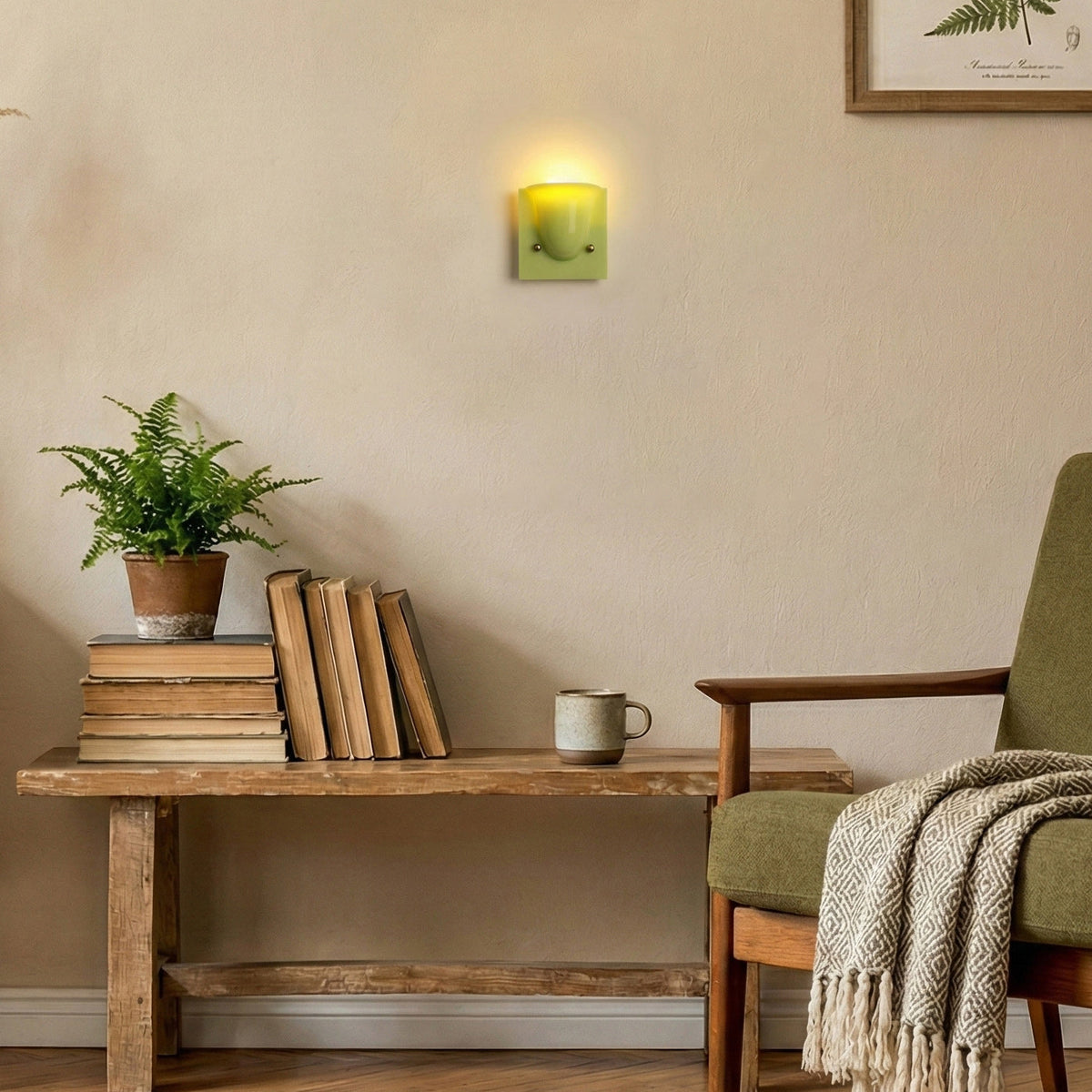 Mollo Wandlamp - Organische Hars & IJzer Wandverlichting