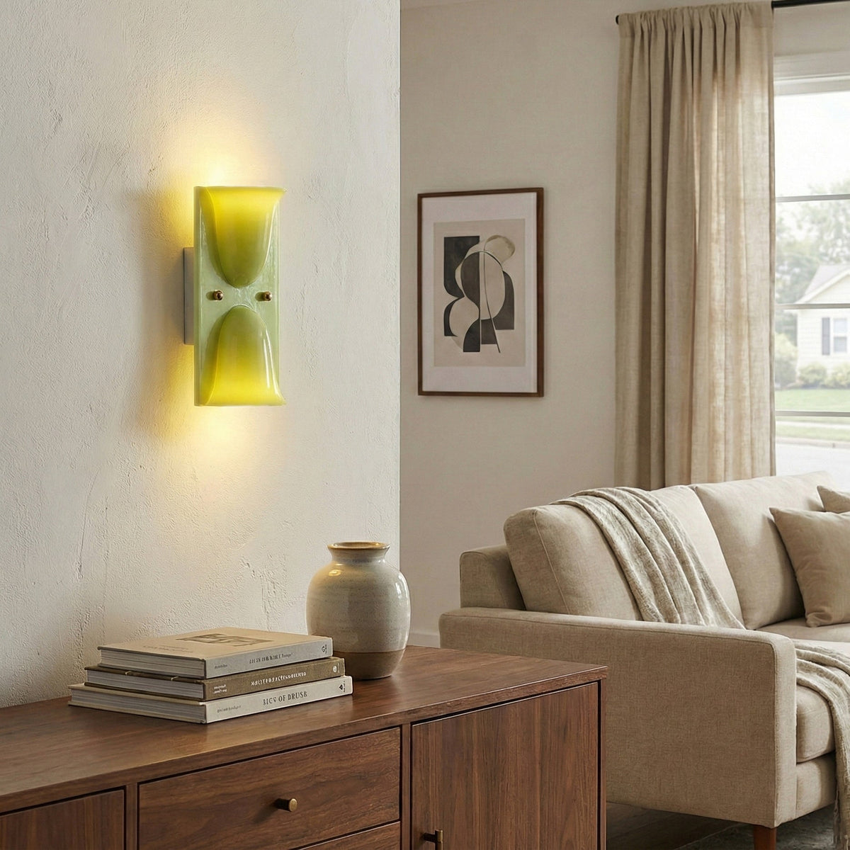Mollo Wandlamp - Organische Hars & IJzer Wandverlichting