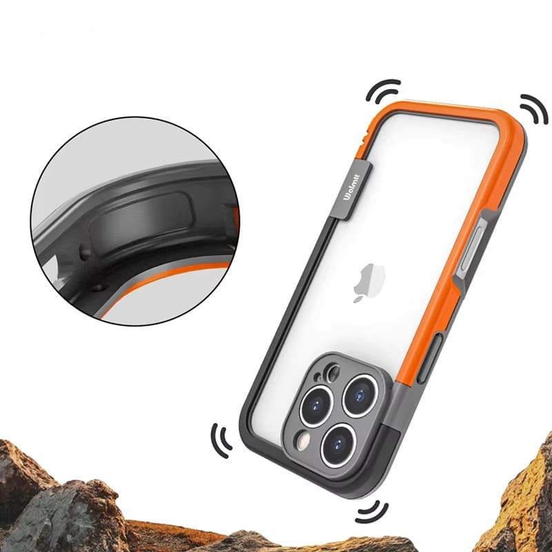 Tweekleurige Siliconen iPhone Bumper Case met Camerarand Bescherming Shockproof Hoesje voor iPhone 13-17
