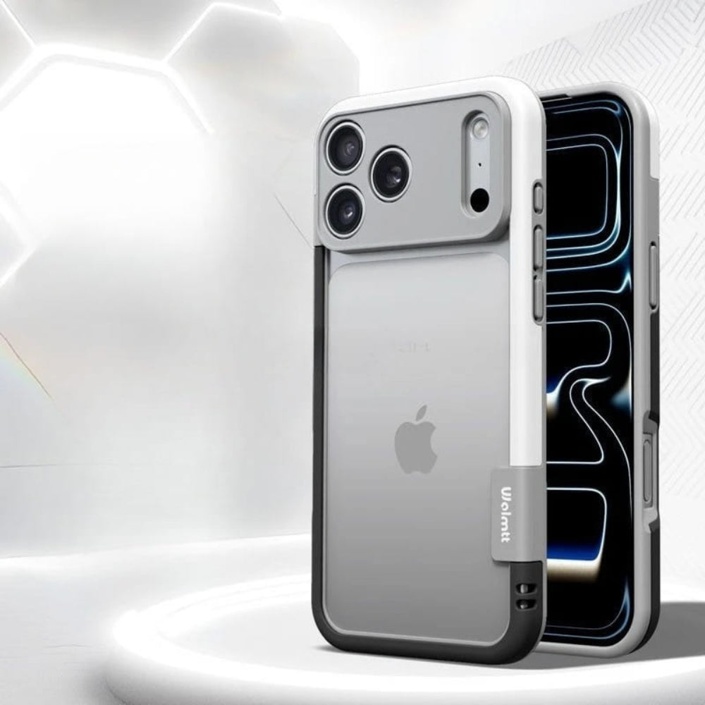 Tweekleurige Siliconen iPhone Bumper Case met Camerarand Bescherming Shockproof Hoesje voor iPhone 13-17