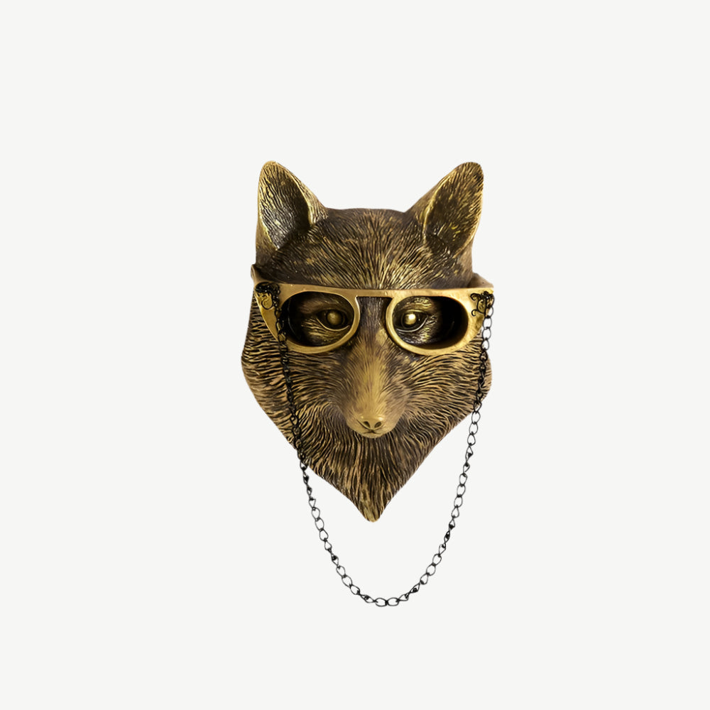 Wandhaak Dierenkop Brons Messing Kapstok Sleutelhouder Hal Woonkamer Slaapkamer Decoratief Opbergen Wandmontage