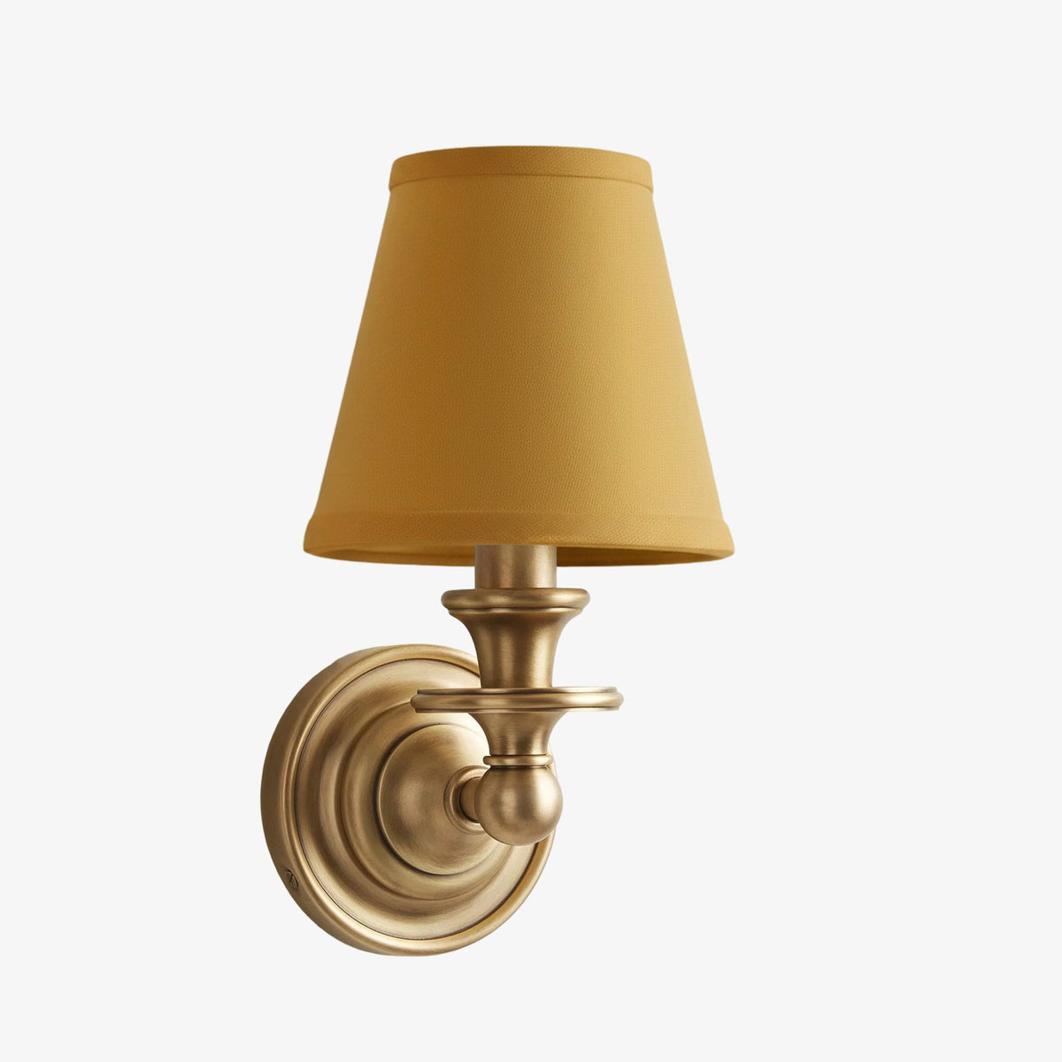 Wandlamp met stoffen kap en zwanenhalsarm - smeedijzeren armatuur met verstelbare leeslamp