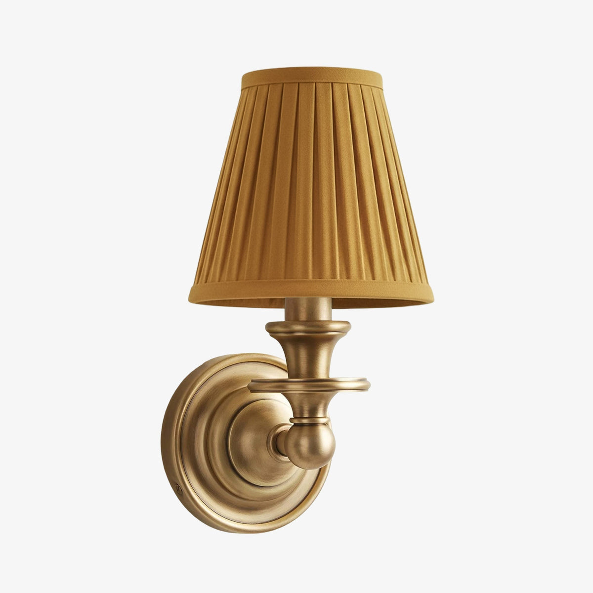 Wandlamp met stoffen kap en zwanenhalsarm - smeedijzeren armatuur met verstelbare leeslamp