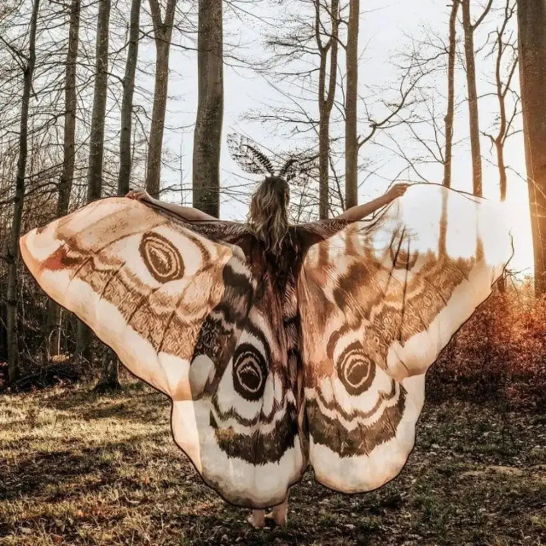 Nachtvlinder Cape Grey Moth - Elegante Vleugelomhang voor Creatieve Momenten