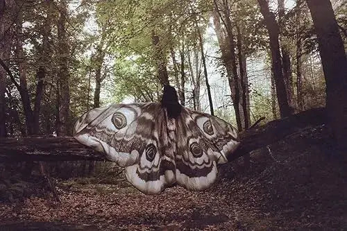 Nachtvlinder Cape Grey Moth - Elegante Vleugelomhang voor Creatieve Momenten