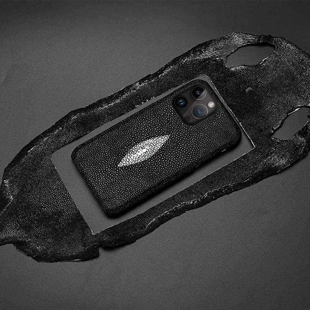 Roggenhuiden iPhone Hoesje Echt Leer Schokbestendig Bescherming Luxe Design 11 tot 17 Pro Max Air Models