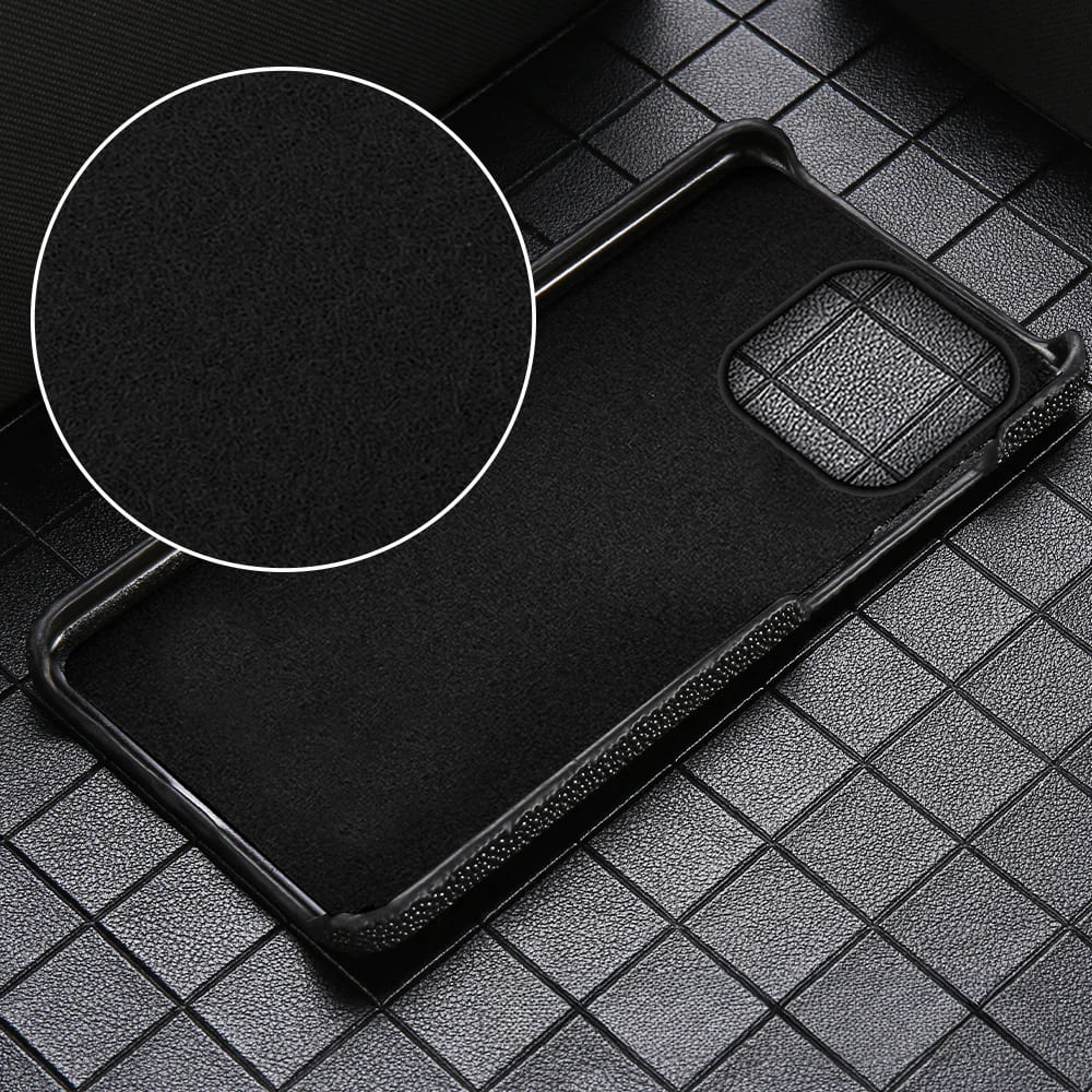 Roggenhuiden iPhone Hoesje Echt Leer Schokbestendig Bescherming Luxe Design 11 tot 17 Pro Max Air Models