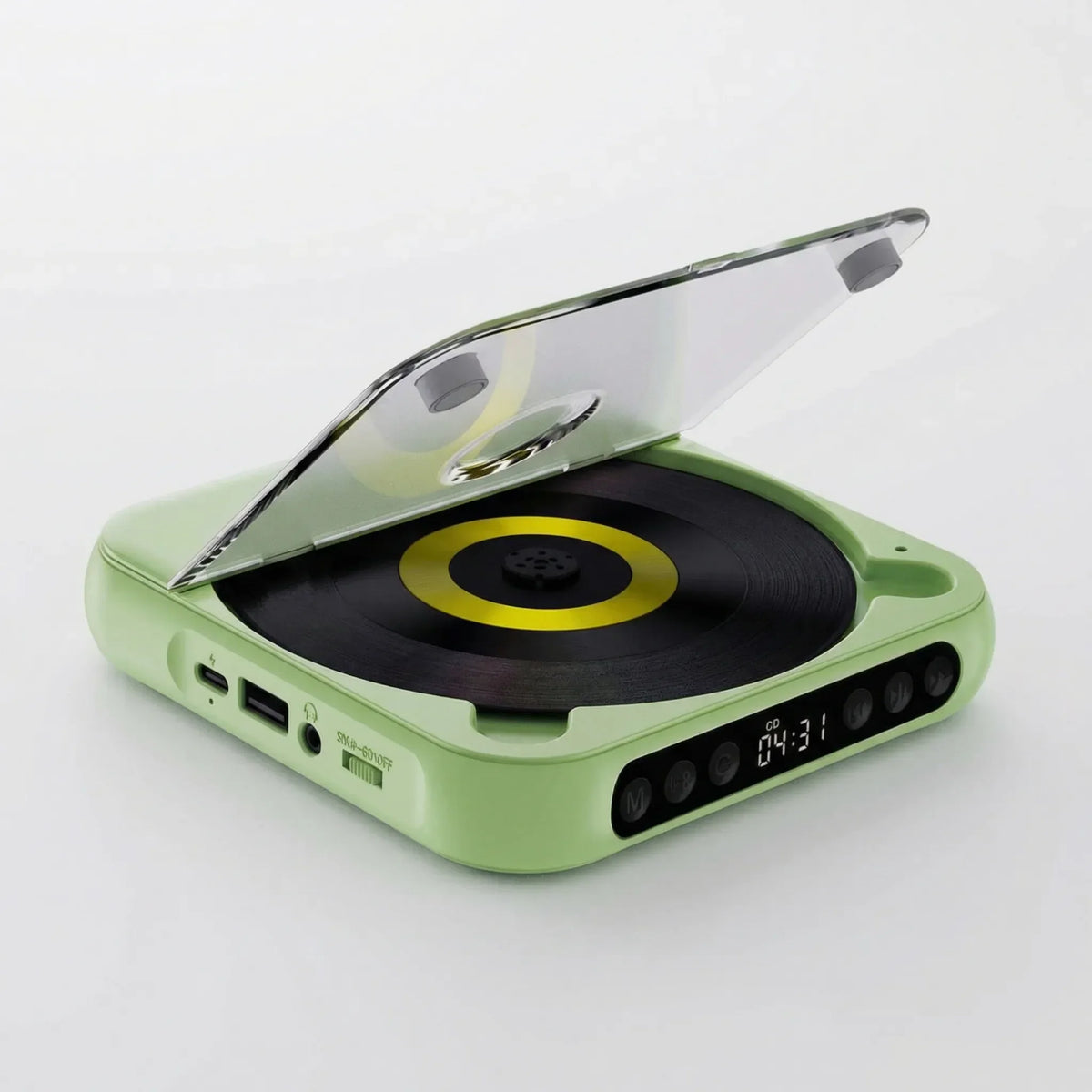 Draagbare Bluetooth CD-Speler - Compact & Oplaadbaar - Geschikt voor CD, CD-R, CD-RW & MP3 - Inclusief USB-C - Wireless & 3,5mm Audio