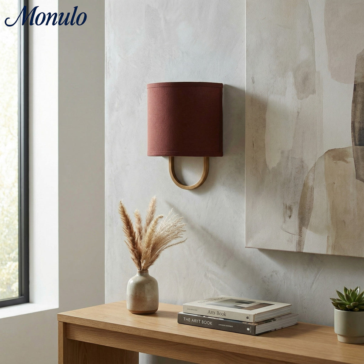 Wandlamp Stoffen Kap - Moderne Slaapkamer Wandverlichting voor Sfeervolle Ambiance