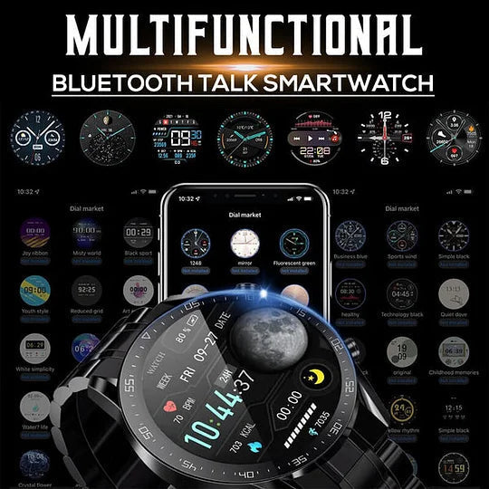 Smartwatch met Gezondheidsfuncties en Bluetooth-bellen - HD-scherm 1,45 inch - Hartslagmeter en Bloedzuurstofmeting