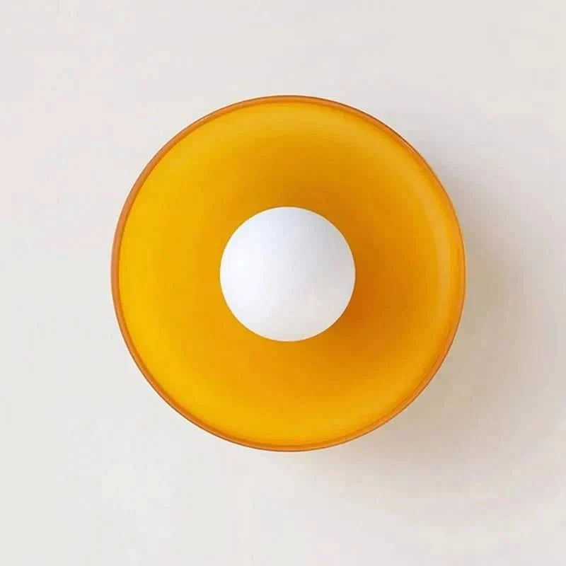 Glazen Plafondlamp Scandinavische Stijl Groen Geel Wit - Sfeervolle Verlichting voor Woonkamer Slaapkamer