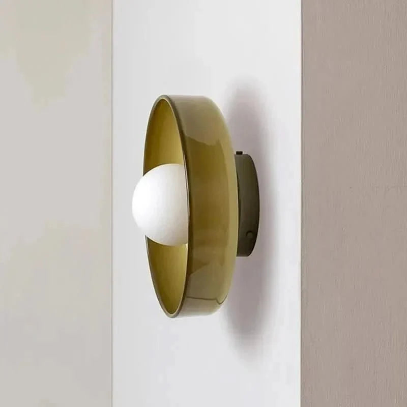 Glazen Plafondlamp Scandinavische Stijl Groen Geel Wit - Sfeervolle Verlichting voor Woonkamer Slaapkamer