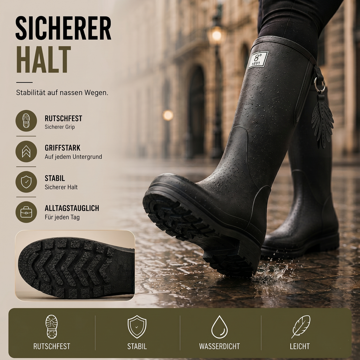 Waterdichte Regenlaarzen Dames Halfhoog PVC Slip-On Laarzen Voorjaar Herfst Weerbestendige Tuinlaarzen