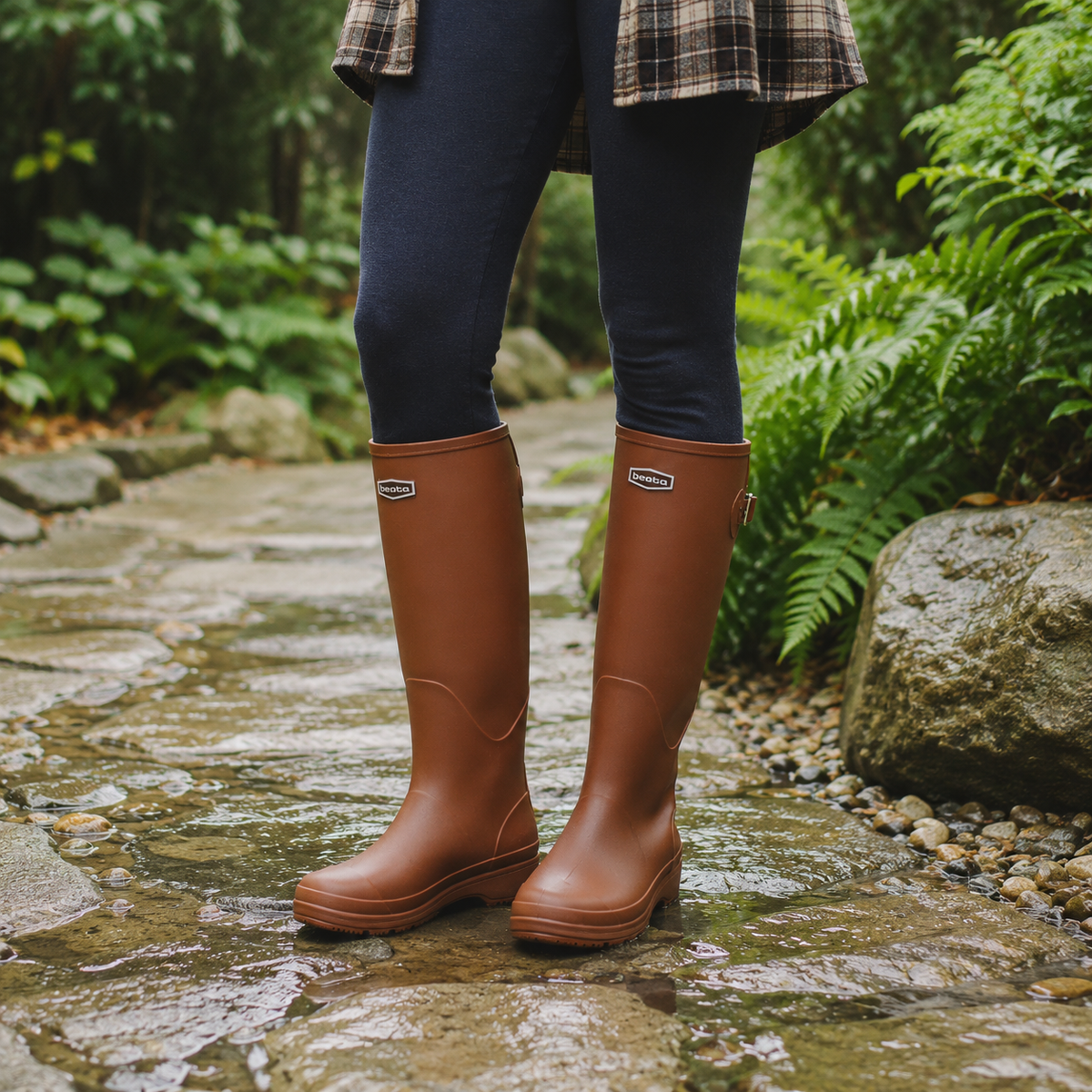 Waterdichte Knielaarzen Hoog PVC Regenlaarzen Dames Heren Unisex Tuin Modder Buitenleven Stevige Grip Comfort
