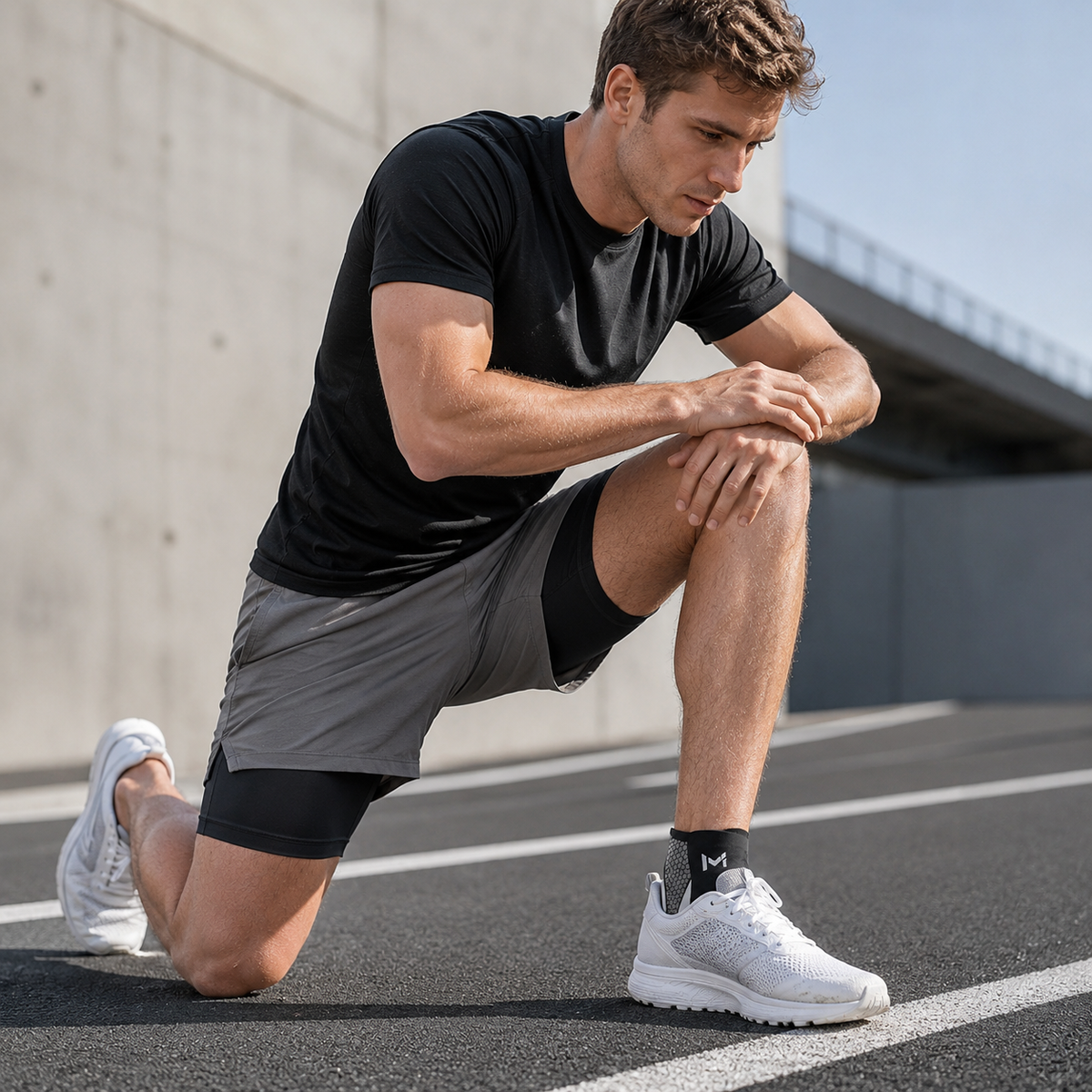 Verstelbare Enkelbrace voor Sport en Herstel - Flexibele Ondersteuning met Compressie