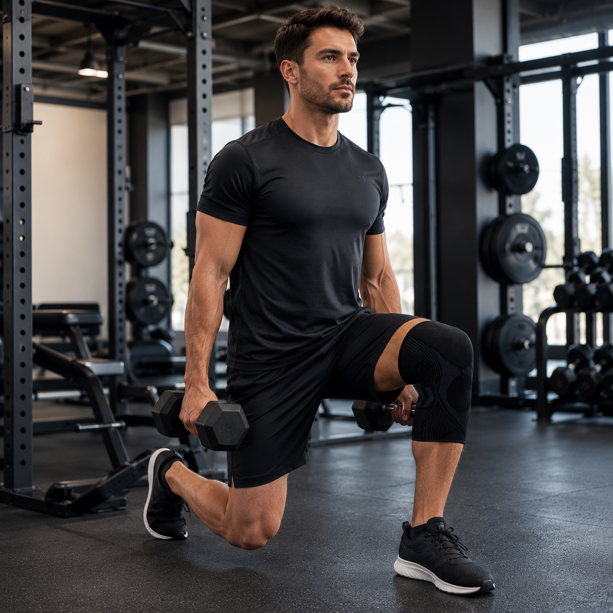 Compressie Kniebandage voor Sport en Dagelijks Gebruik Elastische Steun Stabiliteit Zwelling Blessurepreventie