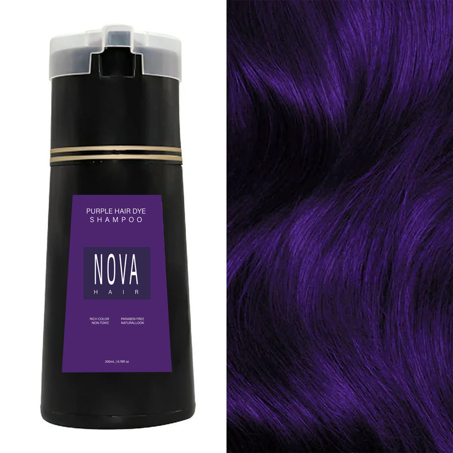 Kleurshampoo Haarkleurbehandeling met Natuurlijke Extracten Verzorgend Glanzend Haar voor Thuisgebruik