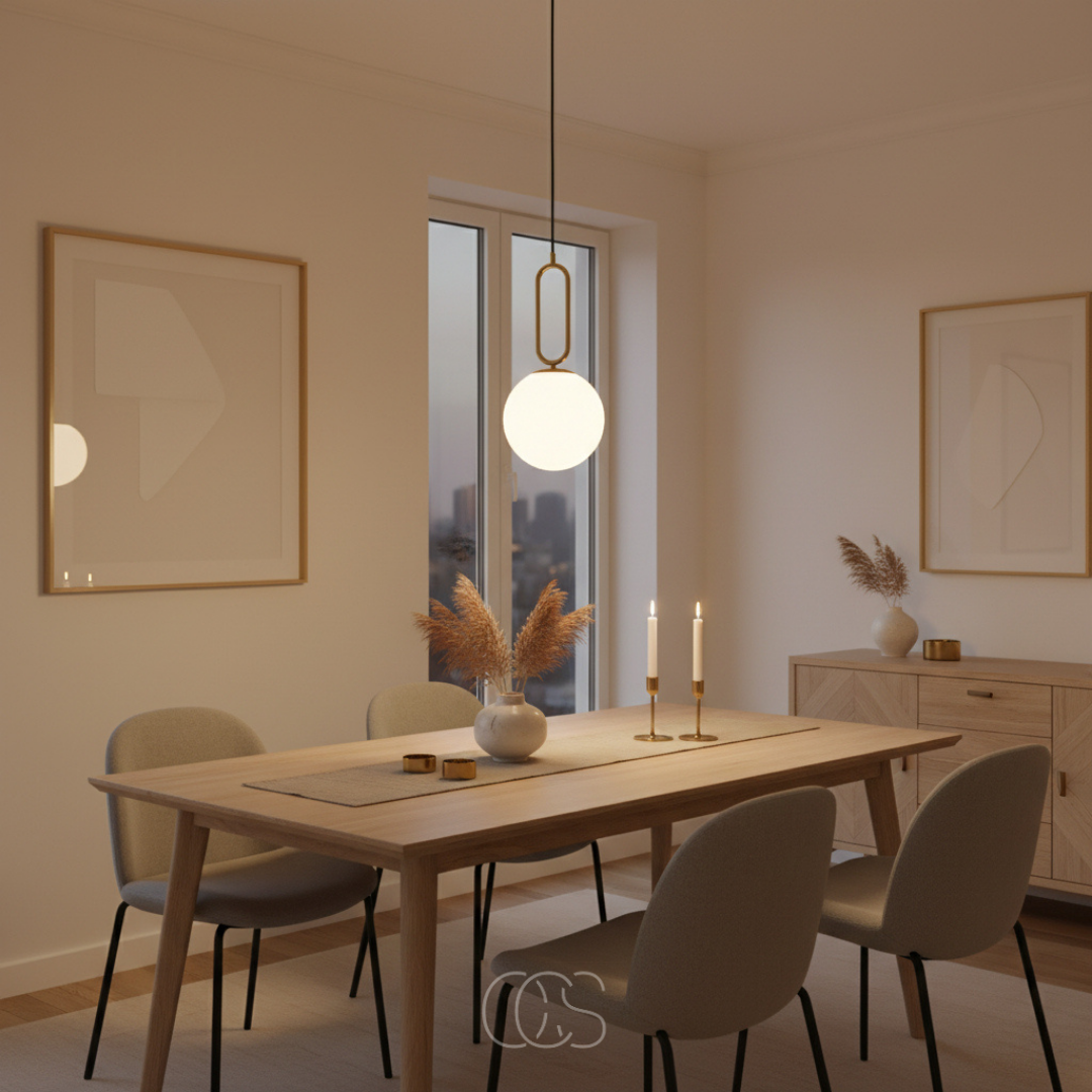 Glazen Hanglamp Goud Ø15cm Warmwit Licht Eettafel Keuken Hal Slaapkamer Romantisch Accent Verlichting