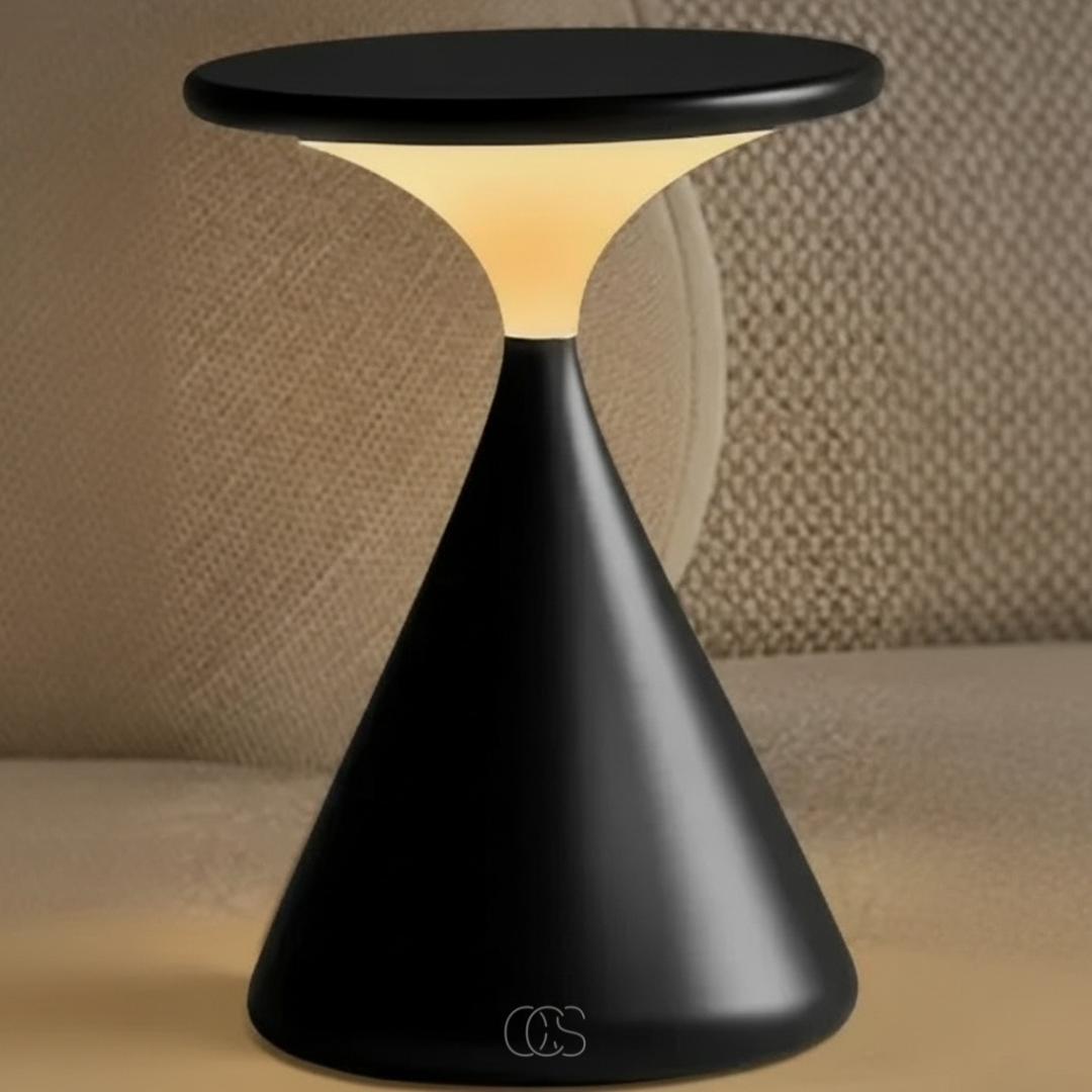 Draadloze LED Tafellamp Zandlopervorm Dimbaar Touchbediening Oplaadbaar USB-C Aluminium Sfeerlicht Decoratief