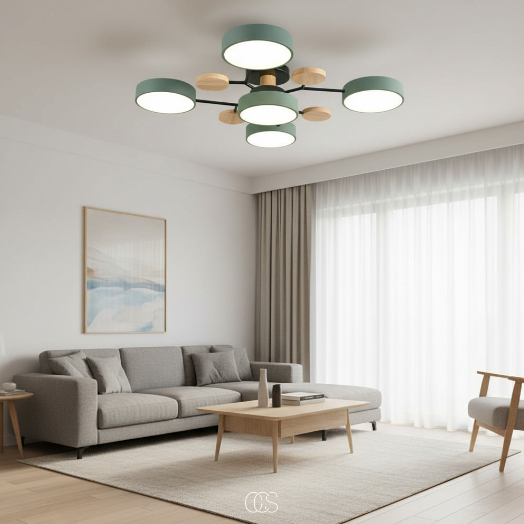 Ronde LED Plafondlamp Metaal 63,5cm Meerkleurig Dimbaar Modern Design Woonkamer Eetkamer Slaapkamer Verlichting