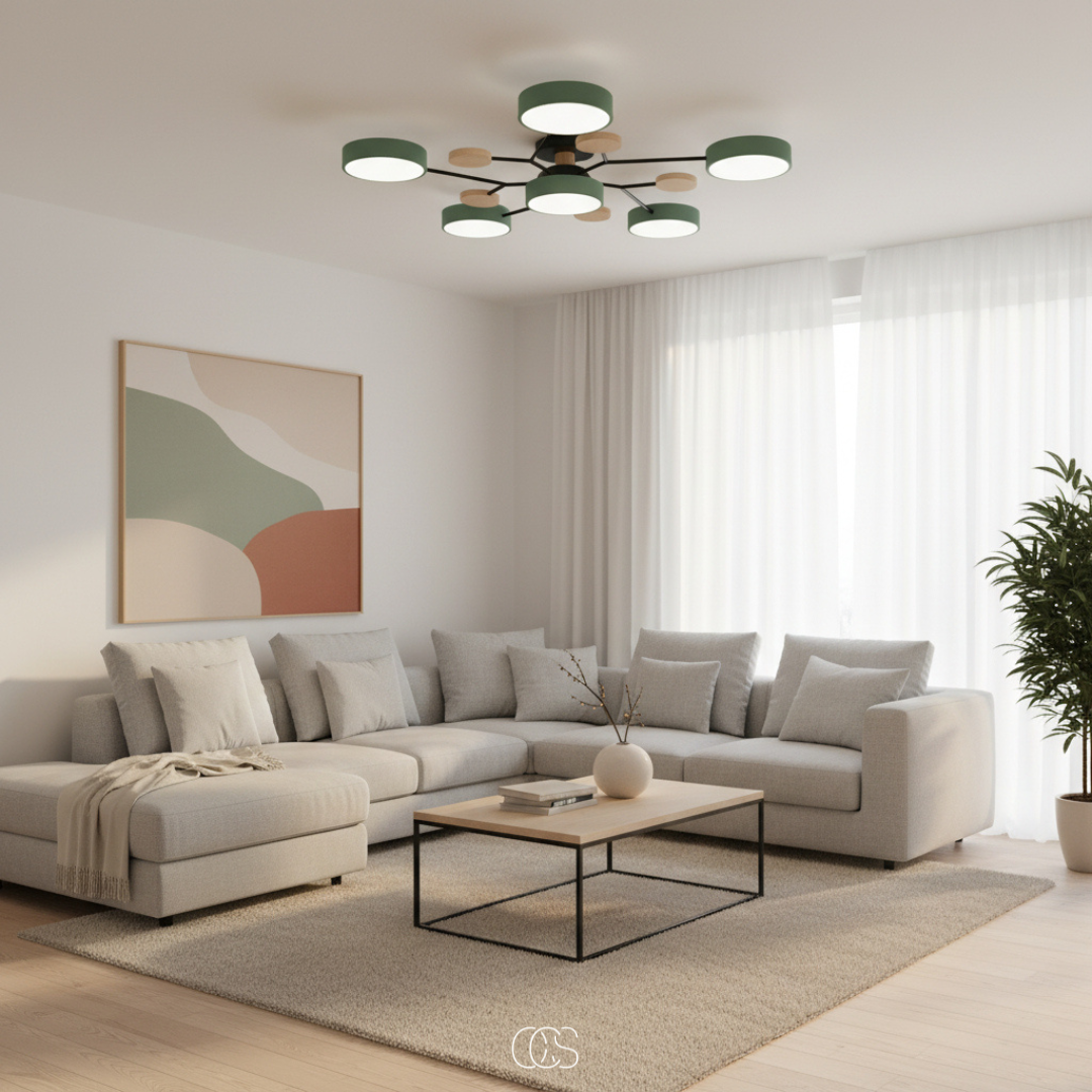 Ronde LED Plafondlamp Metaal 63,5cm Meerkleurig Dimbaar Modern Design Woonkamer Eetkamer Slaapkamer Verlichting