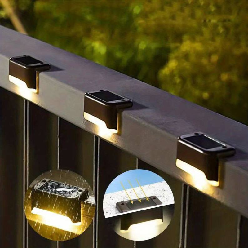 Draadloze Solar LED Buitenverlichting Set - Veilige Wegverlichting voor Tuin Terras Trappen