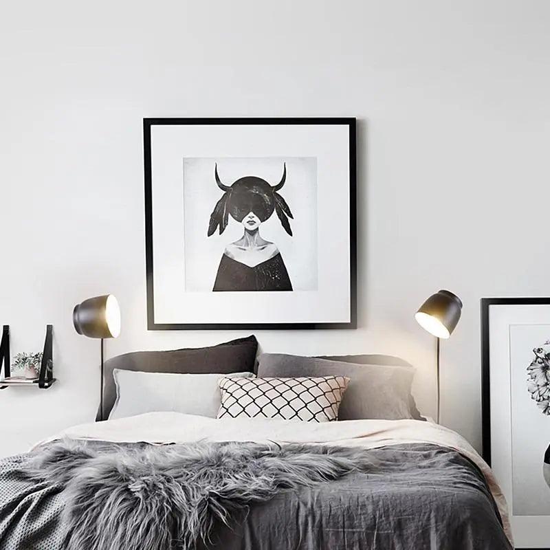 Oona Plug-in Wandlamp - Scandinavische Wandspot met Stekker - Flexibele Stijlverlichting voor Slaapkamer