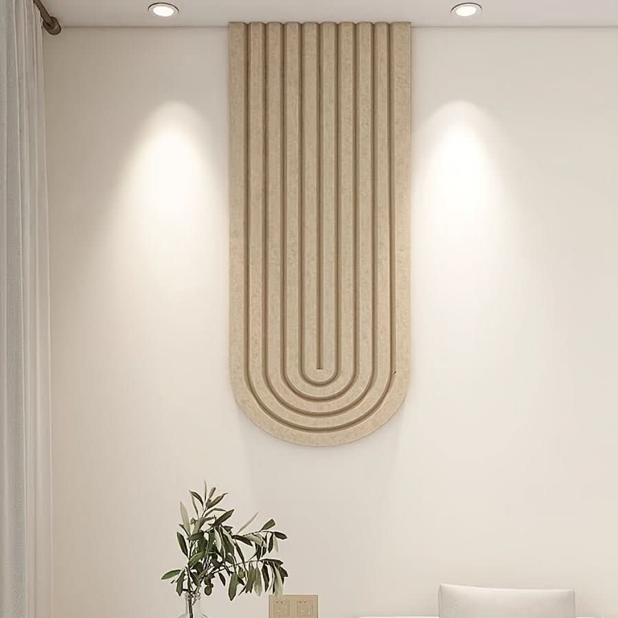 Gebogen Vilten Prikbord Wandorganizer 60x120 cm Modern Memobord Kantoordecoratie Thuiswerkplek Opbergsysteem