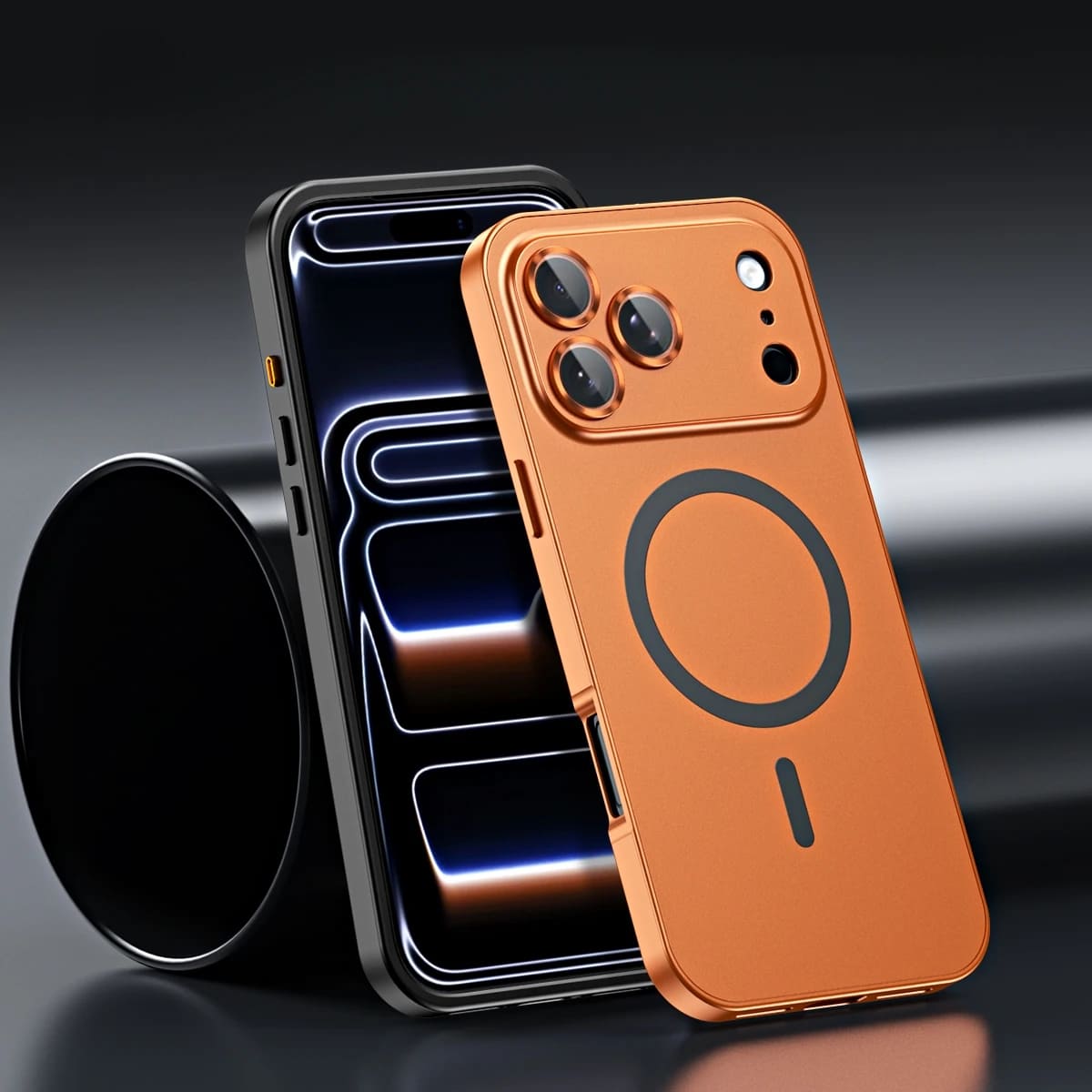 Aluminium Telefoonhoesje Snap-Lock MagSafe Compatibel Camerabescherming Ultradun Schokbestendig iPhone 13-17