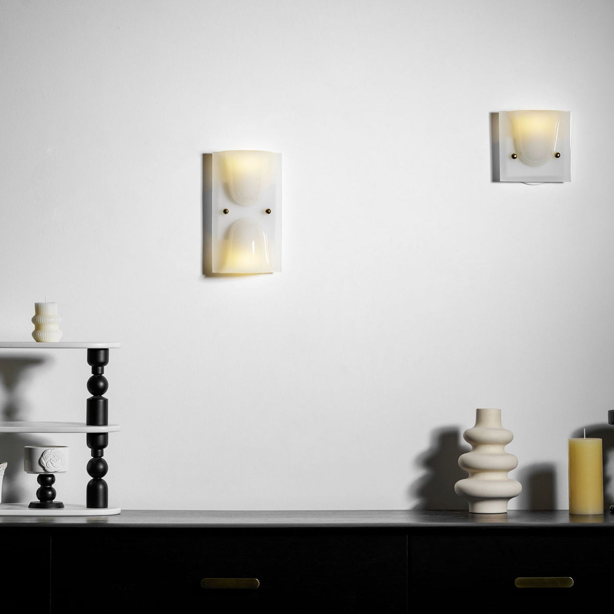 Mollo Wandlamp - Organische Hars & IJzer Wandverlichting
