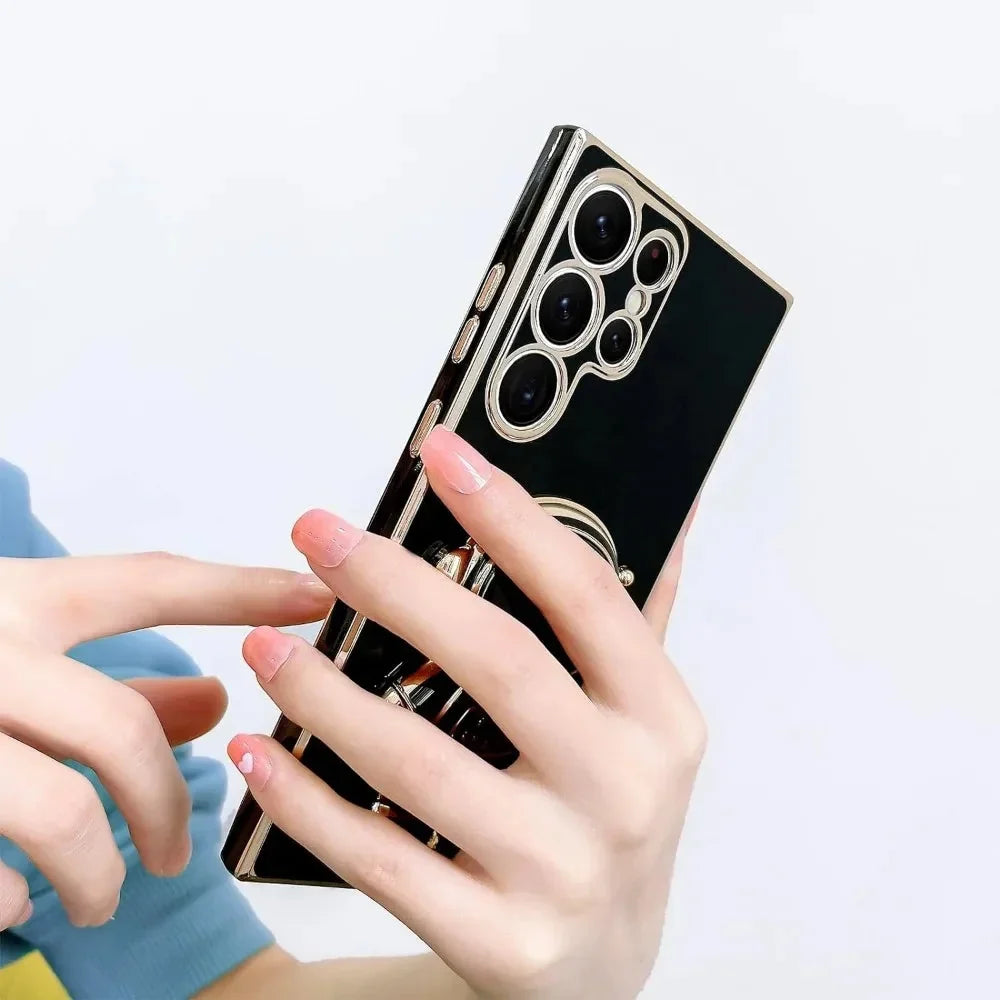 Telefoonhoesje met Astronaut Standaard voor Samsung Galaxy - TPU Beschermhoes met Universele Standaard