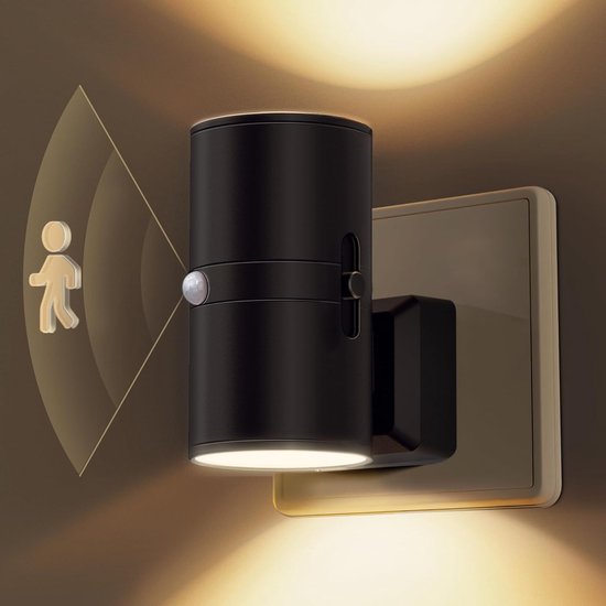 Dimbare LED Stopcontactlamp Warm Wit 3000K Instelbare Helderheid Compact Nachtlicht voor Gang Slaapkamer Kinderkamer Eenvoudige Installatie zonder Gereedschap