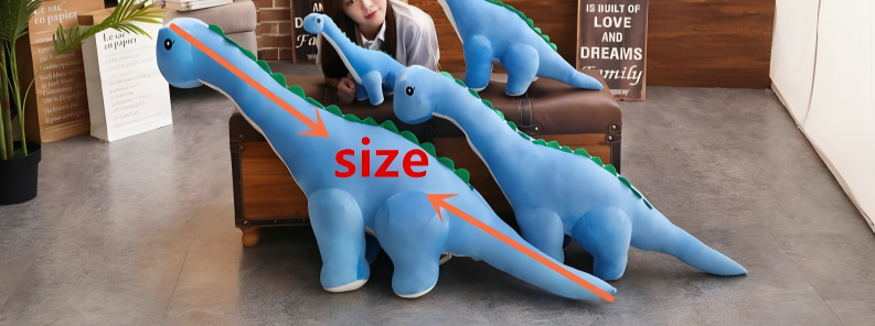 Pluche Dinosaurus Knuffel Staand XXL Diplodocus Kinderkamer Jongenskamer Meisje Zachte Dino Speelgoed Decoratie