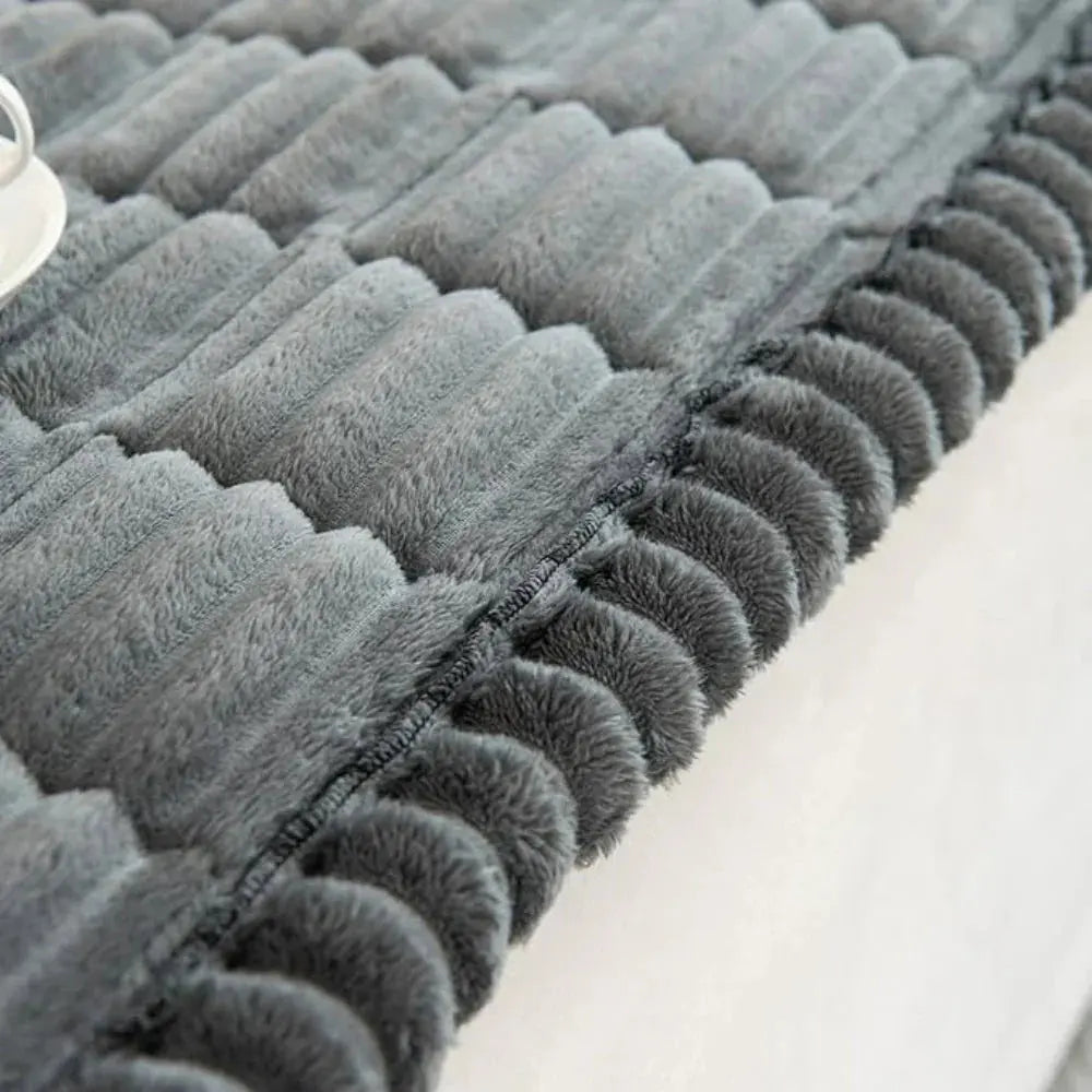 Elastische Jacquard Bankhoes met Ruches - Stretchfabric voor 3-Zits Bank en Fauteuil