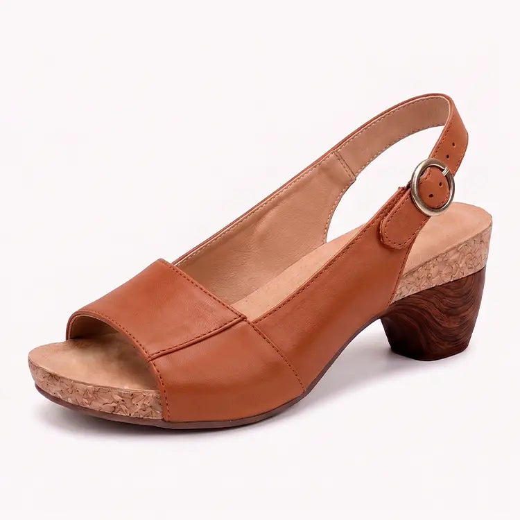 Dames Peep Toe Sandalen met Hak - Comfortabel & Stijlvol voor Elke Gelegenheid