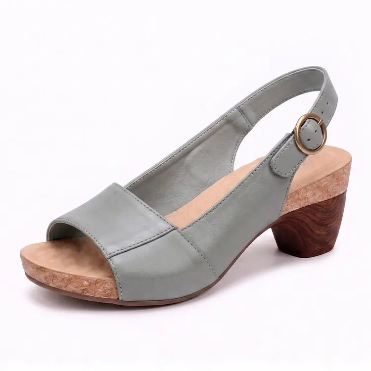 Dames Peep Toe Sandalen met Hak - Comfortabel & Stijlvol voor Elke Gelegenheid