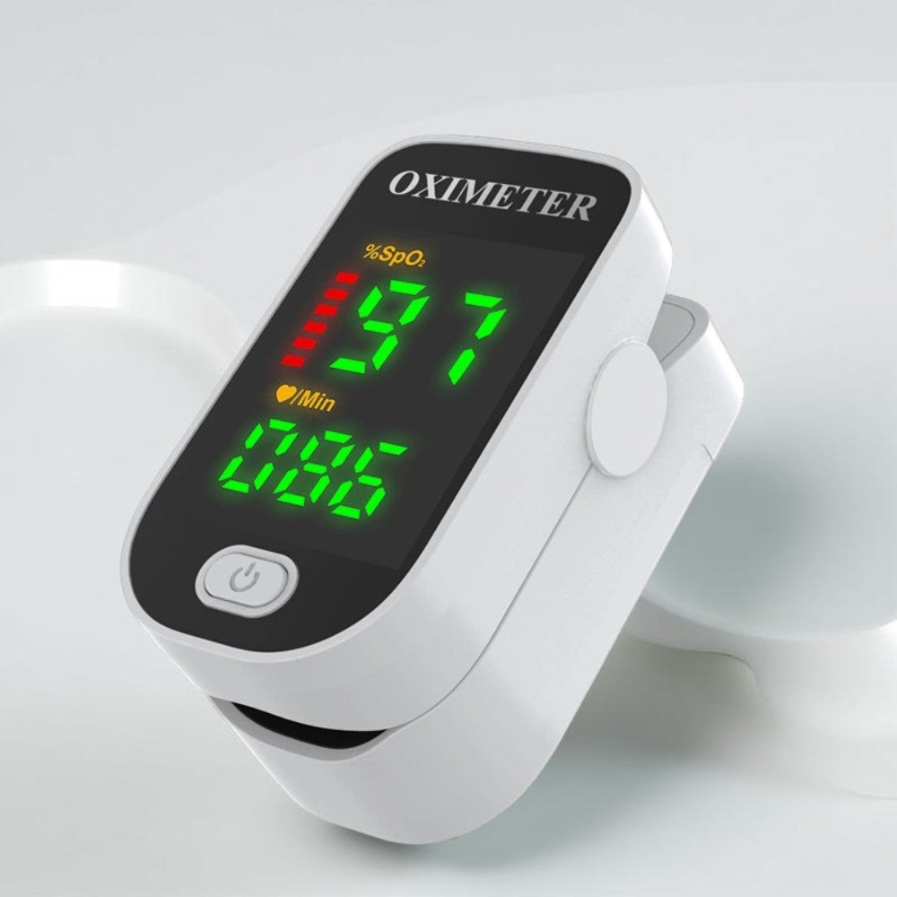 Vingerpulsoximeter Digitaal Saturatiemeter Hartslag Zuurstof Thuis Onderweg Gezondheidsmeting Compact
