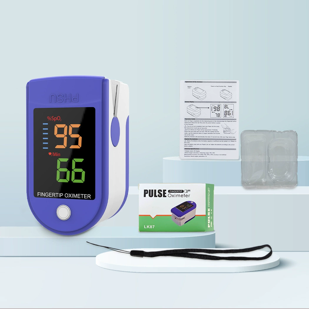 Vingerpulsoximeter Digitaal Saturatiemeter Hartslag Zuurstof Thuis Onderweg Gezondheidsmeting Compact