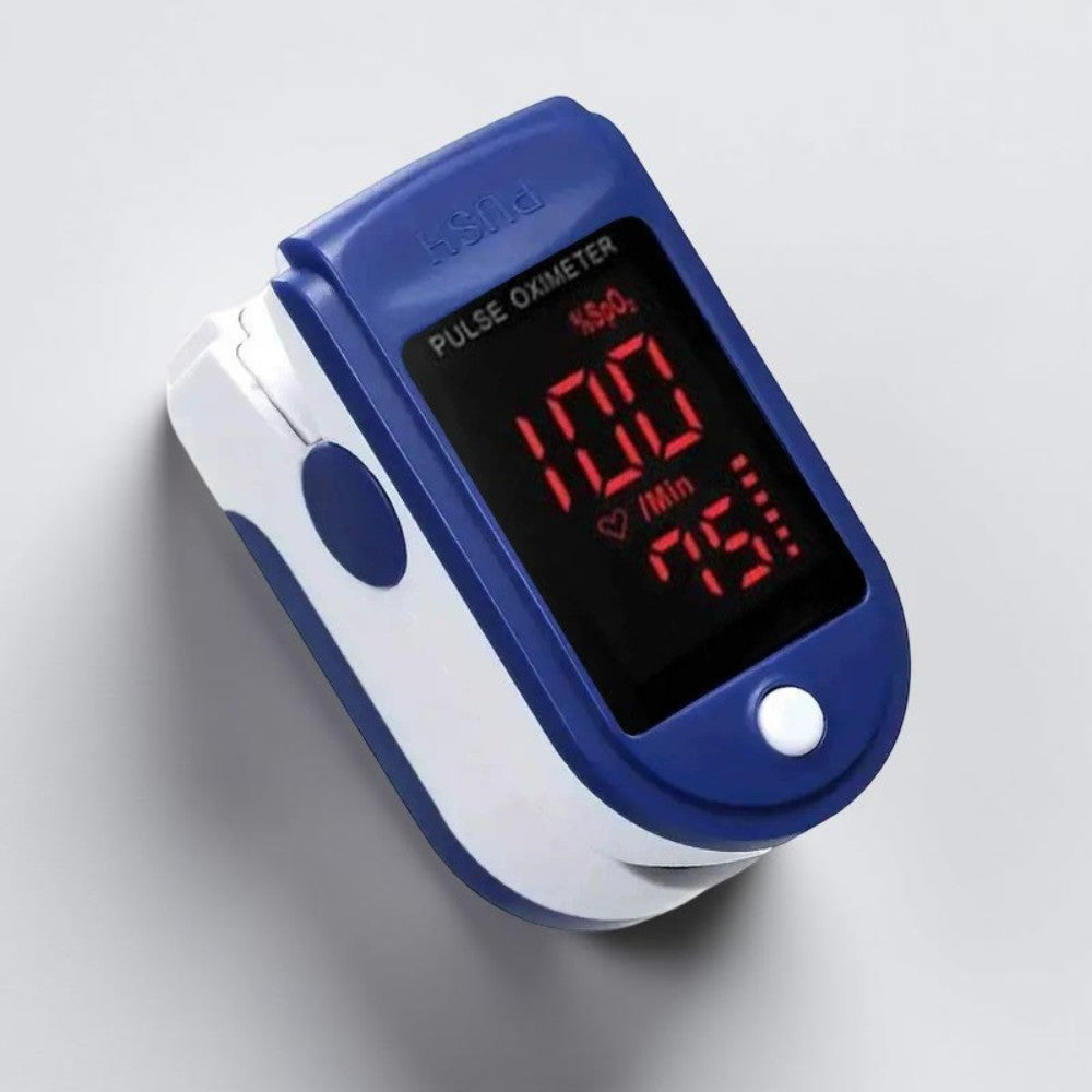 Vingerpulsoximeter Digitaal Saturatiemeter Hartslag Zuurstof Thuis Onderweg Gezondheidsmeting Compact