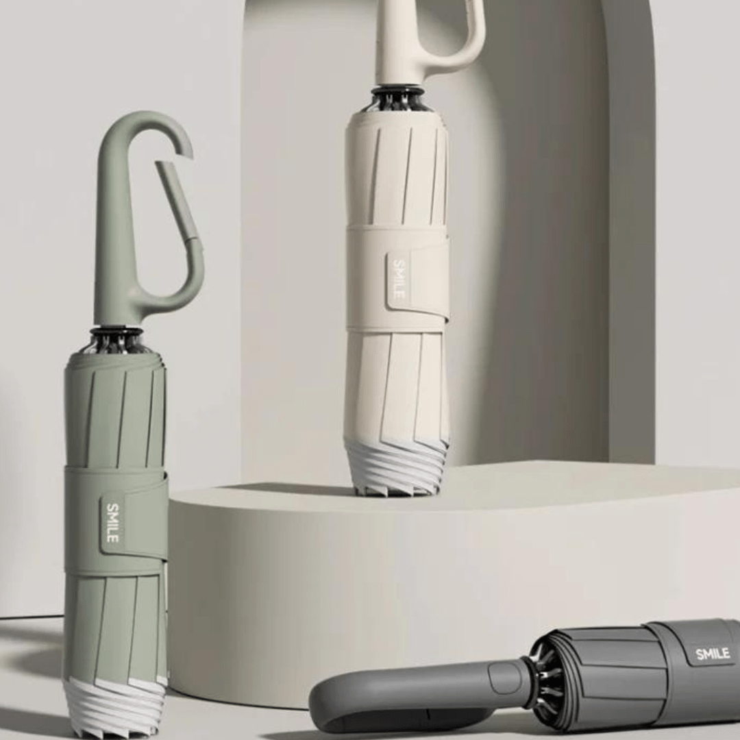 Automatische Opvouwbare Paraplu - Windbestendig Frame - Compact & Sterk - Knopdrukmechanisme - Waterafstotend Doek - Regenparaplu voor Stad & Reis