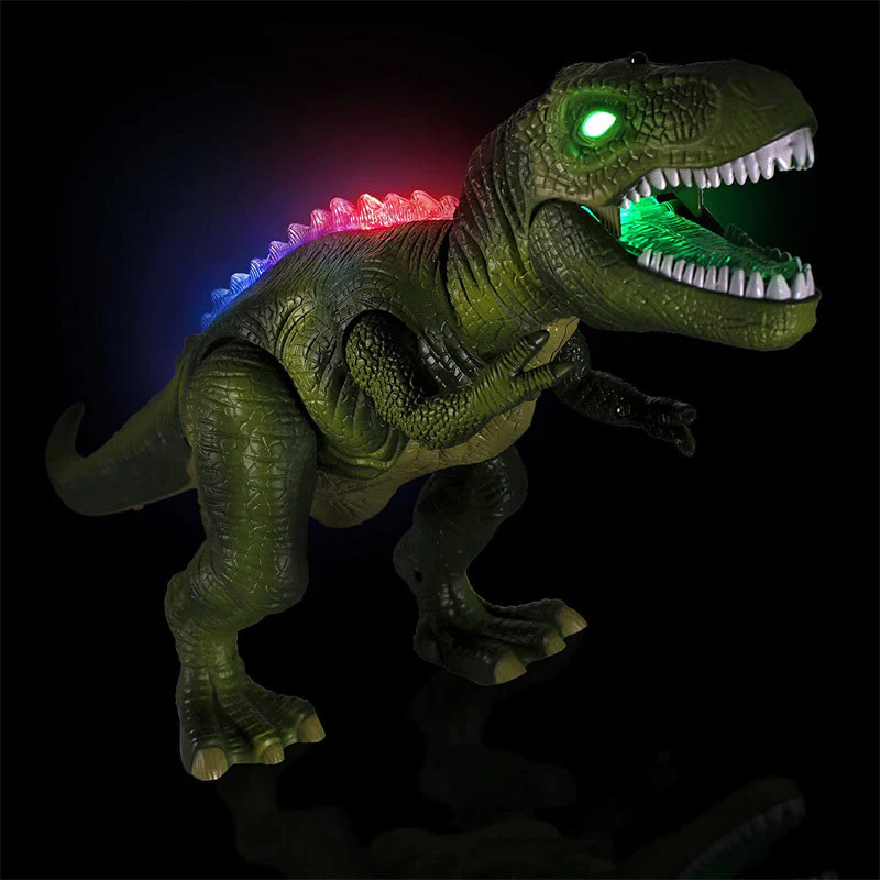 Interactieve Lopende Dinosaurus met Afstandsbediening en LED-Verlichting - Realistische T-Rex voor Kinderen