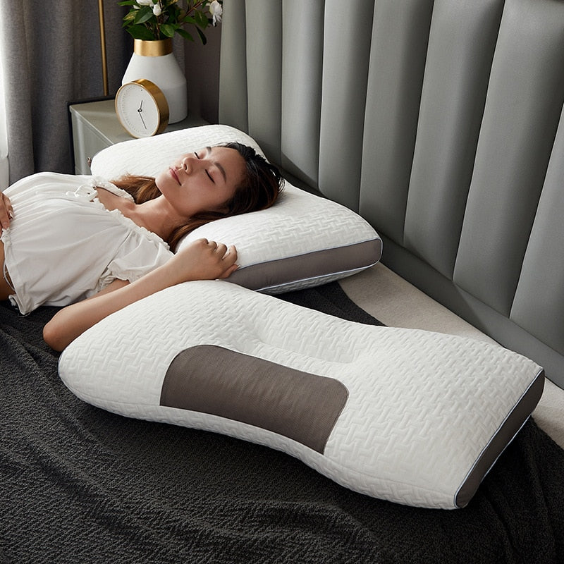 Ergonomisch Contour Nekkussen 74x45x15cm - Geheugenfoam voor Optimale Nekondersteuning - Perfect voor Zij- en Rugslaper