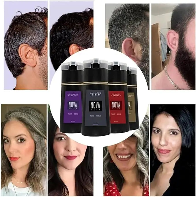 Kleurshampoo 200 ml voor Natuurlijk Uitziend Haar - Snelle Verzorging en Kleur in Één Stap