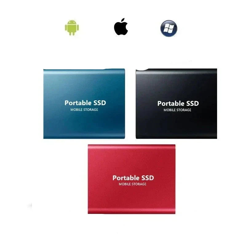 Externe SSD 128GB Ultrasnel Compacte Opslag Aluminium Zilver
