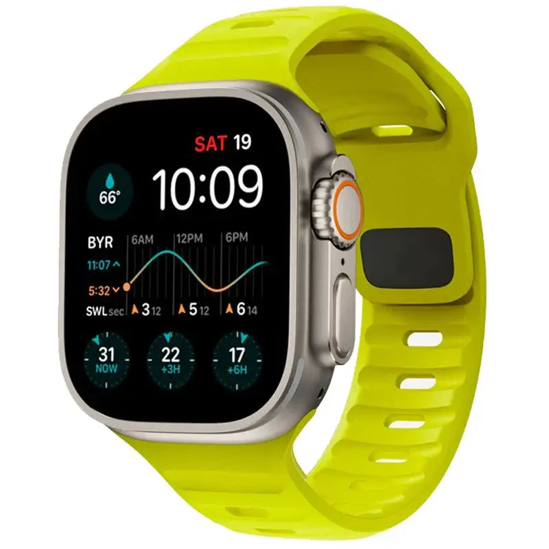 Siliconen Smartwatch Bandje Zachte Pasvorm Verstelbaar Waterdicht Sport Casual Dagelijks Gebruik Horloge