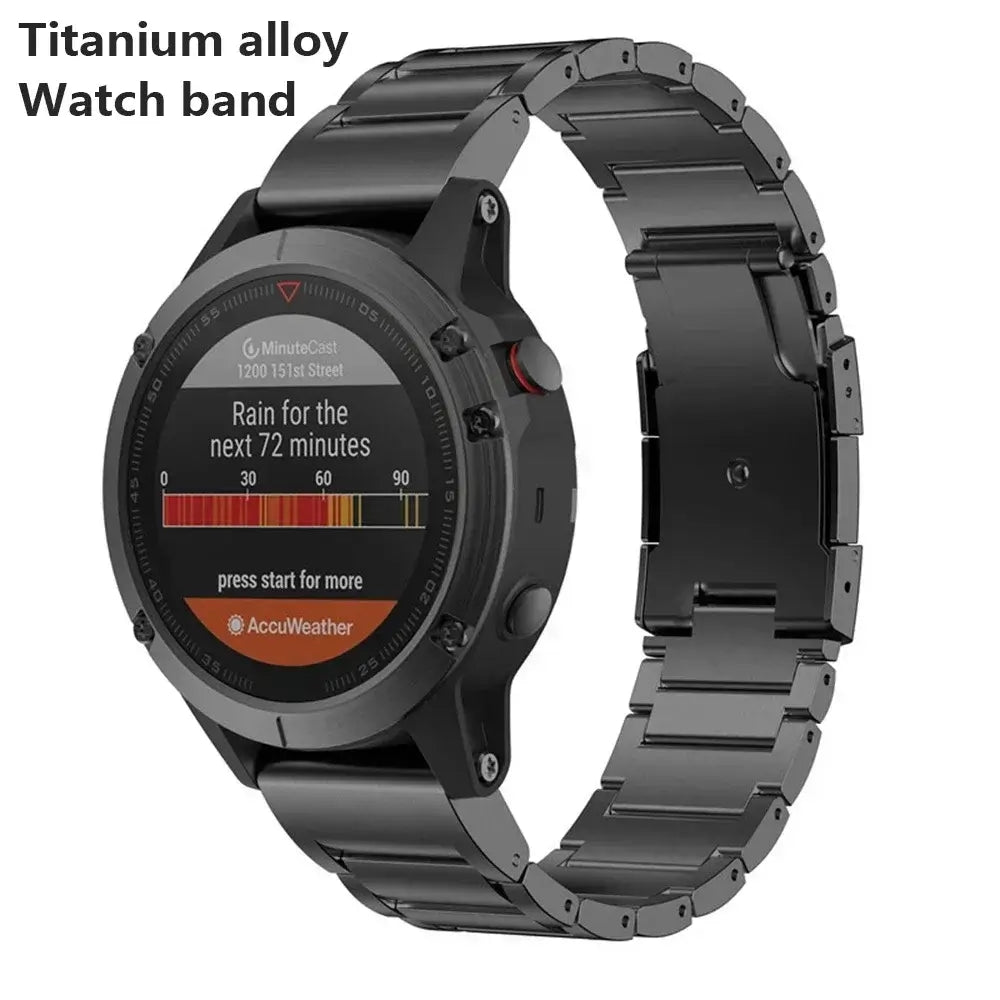 Stalen Horlogeband met Snelsluiting voor Smartwatch 22mm 26mm Verstelbaar Metalen Polsband Universeel